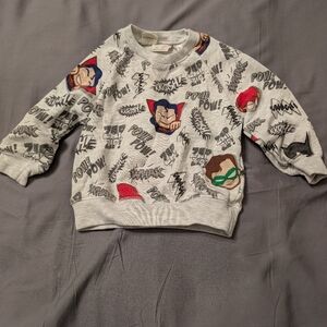 4 For $12 Bundle - Zara Marvel Character Sweatshirt 9-12 M
